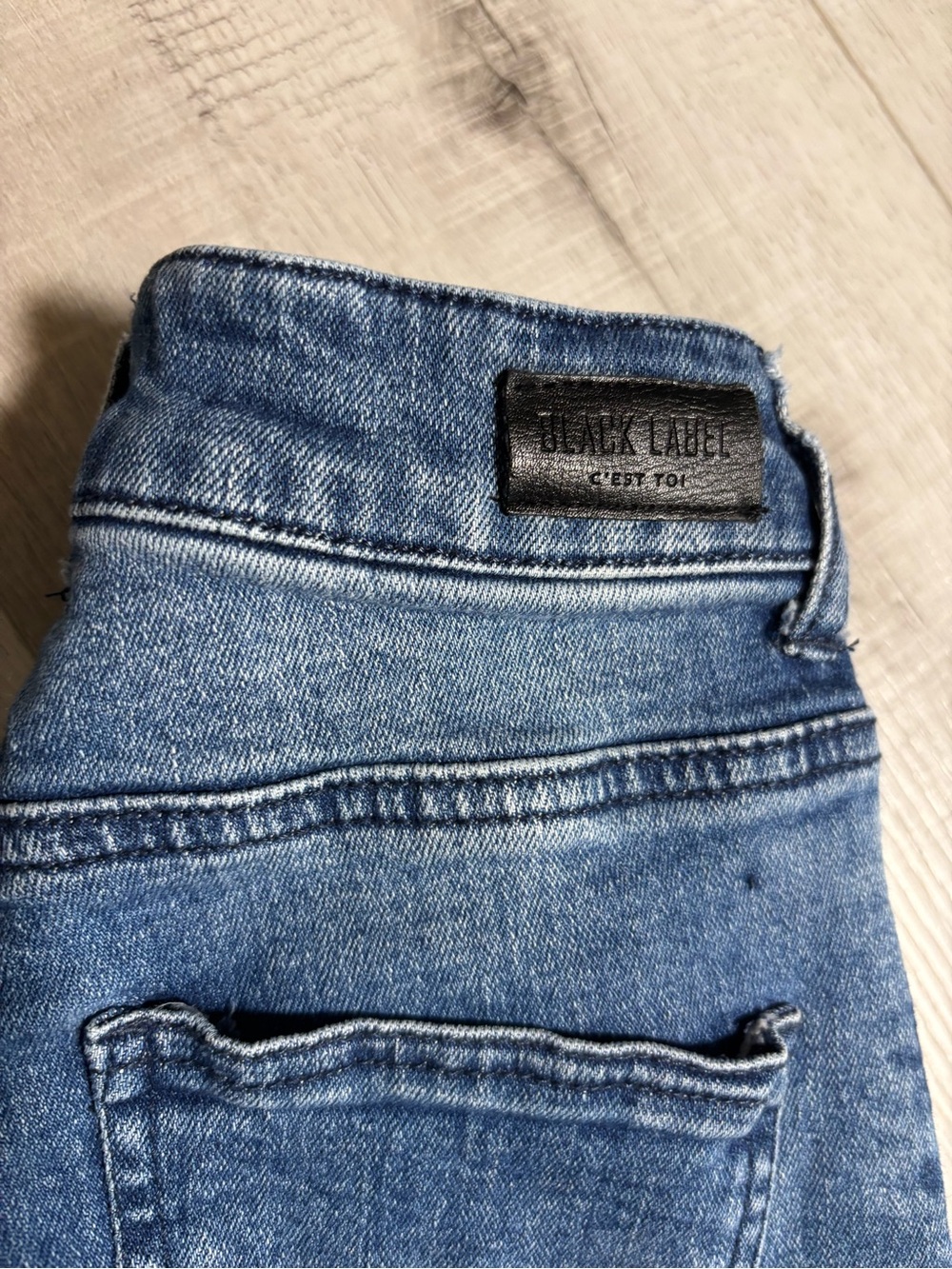 Black Label C’est Toi High Rise Raw Hem Skinny Jeans Size 0 - Picture 2 of 15